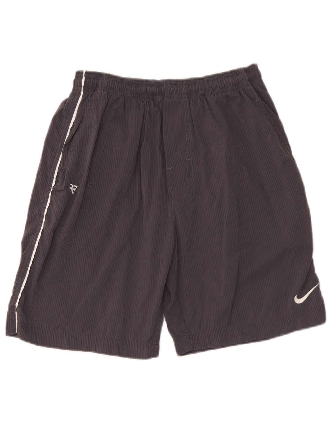 Nike Herren-Sportshorts, klein, grau, Nadelstreifen