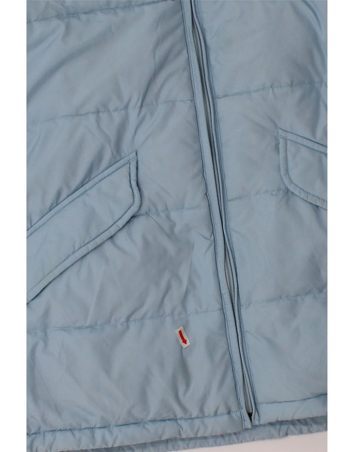 SERGIO TACCHINI Womens Milano Padded Jacket IT 46 Large Blue Polyester Vintage Sergio Tacchini and Second-Hand Sergio Tacchini from Messina Hembry 
