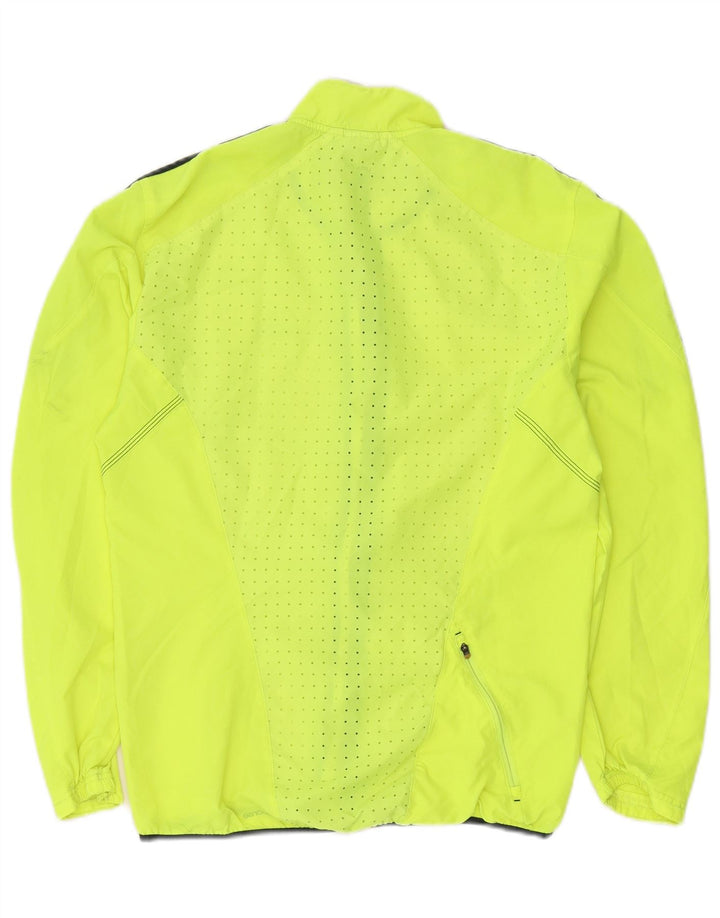 Adidas Herren-Lauf-Trainingsanzug, Top-Jacke, klein, gelb, Polyester