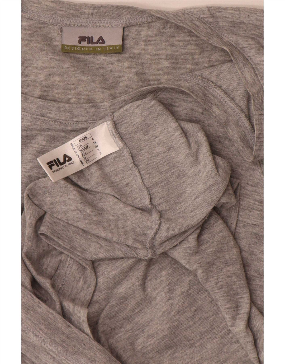 Fila Herren-Trägershirt aus mittelgrau gesprenkelter Baumwolle
