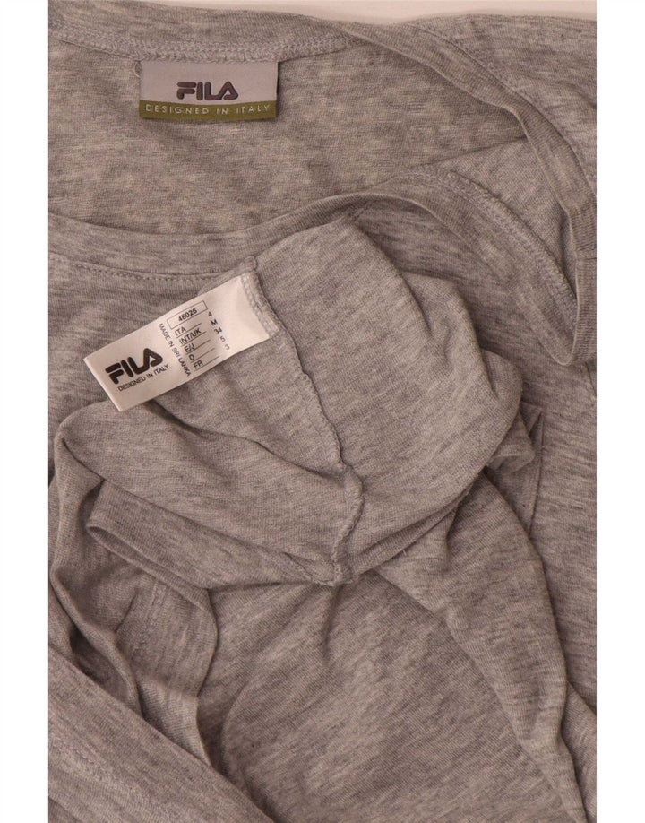 Fila Herren-Trägershirt aus mittelgrau gesprenkelter Baumwolle