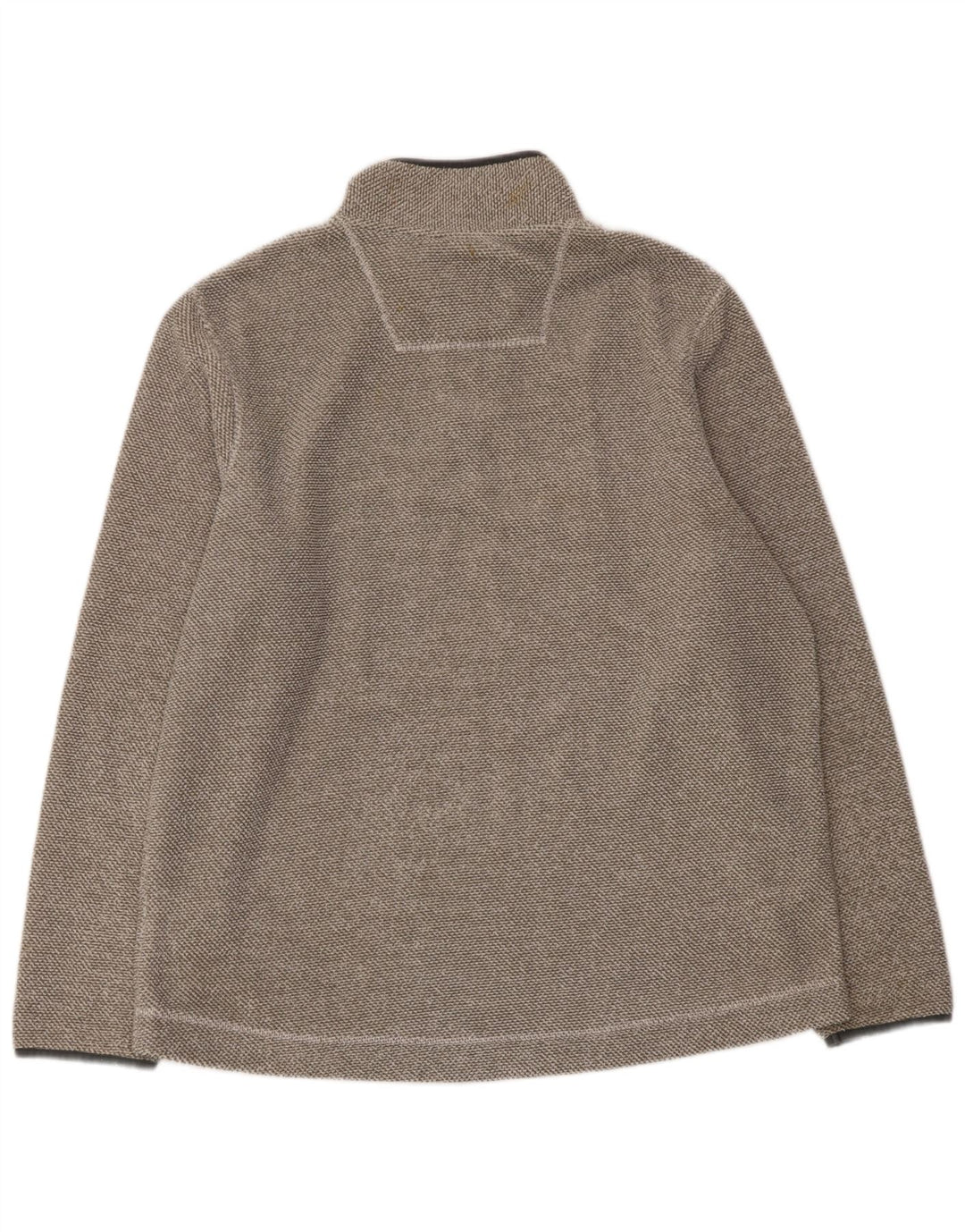 WEIRD FISH Herren-Fleecepullover mit Reißverschluss am Hals, XL, grau, Polyester