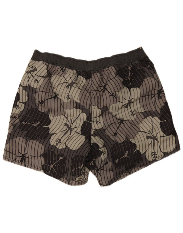 Puma Herren-Badeshorts, groß, grau, geblümt