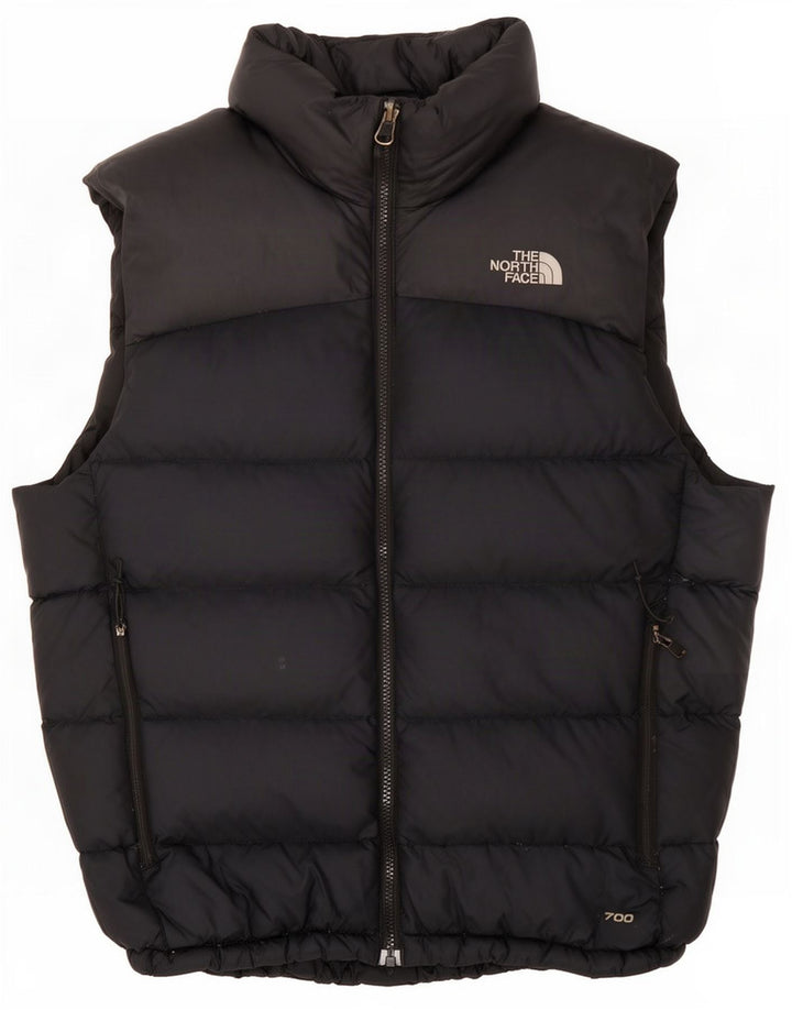 The North Face Herren Wattierte Weste UK 38 Mittelschwarzes Nylon