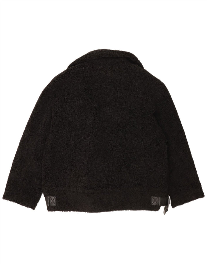 Topshop Damen-Fleecejacke in Übergröße, UK 14, Mittelschwarz, Polyester