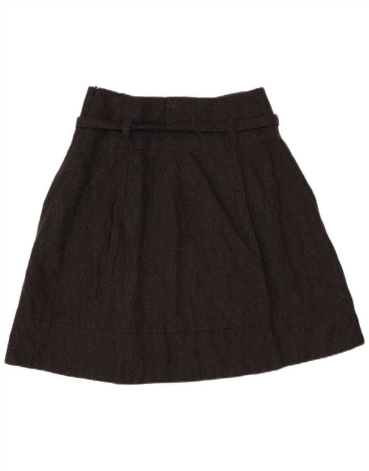 Seventy Damen-A-Linien-Rock IT 42 Medium W28 Grau gefleckte Schurwolle