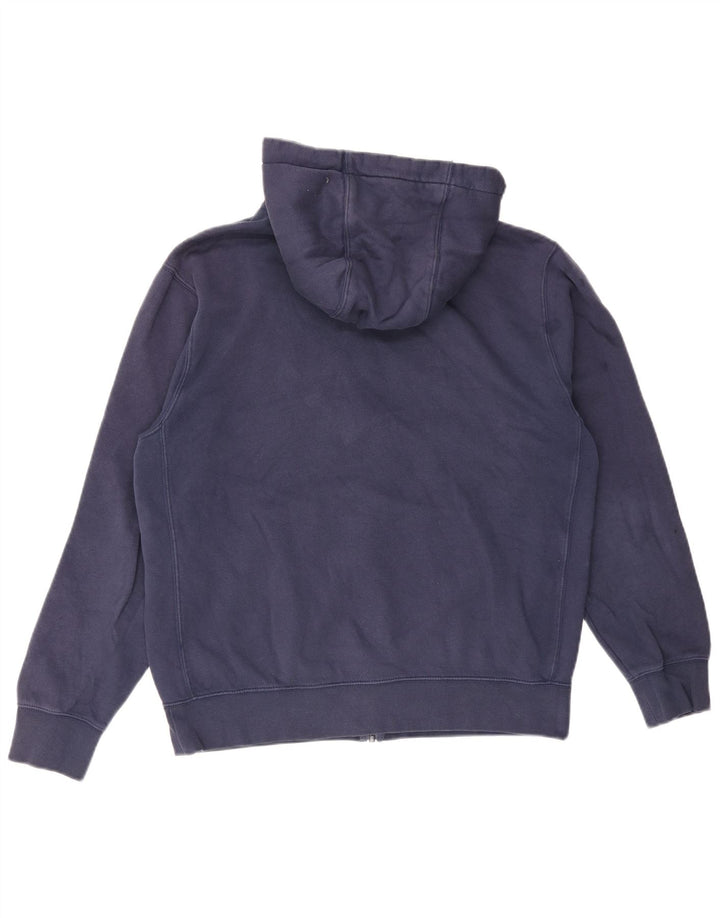 NIKE Herren-Kapuzenpullover mit Reißverschluss, mittlere marineblaue Baumwolle