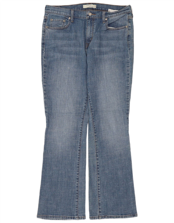 LEVI'S Damen 515 Bootcut Jeans US 12 Large W34 L31 Blaue Baumwolle