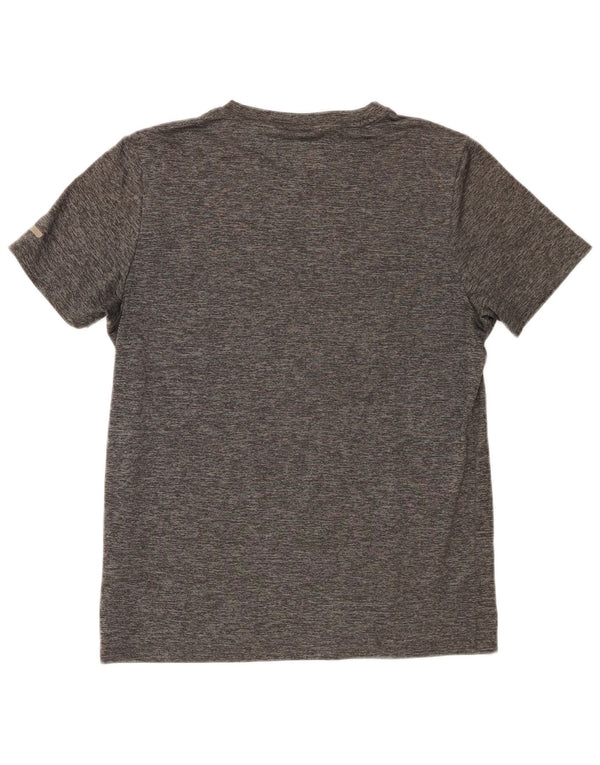 Ellesse Womens Graphic T-Shirt Top UK 14 Mittelgraues Polyester
