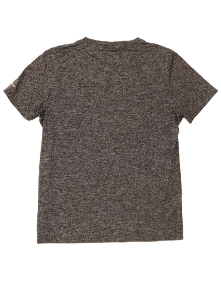 Ellesse Womens Graphic T-Shirt Top UK 14 Mittelgraues Polyester