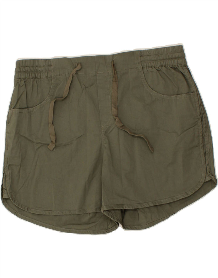 EDDIE BAUER Womens Sport Shorts US 10 Large Khaki Cotton Vintage Eddie Bauer and Second-Hand Eddie Bauer from Messina Hembry 