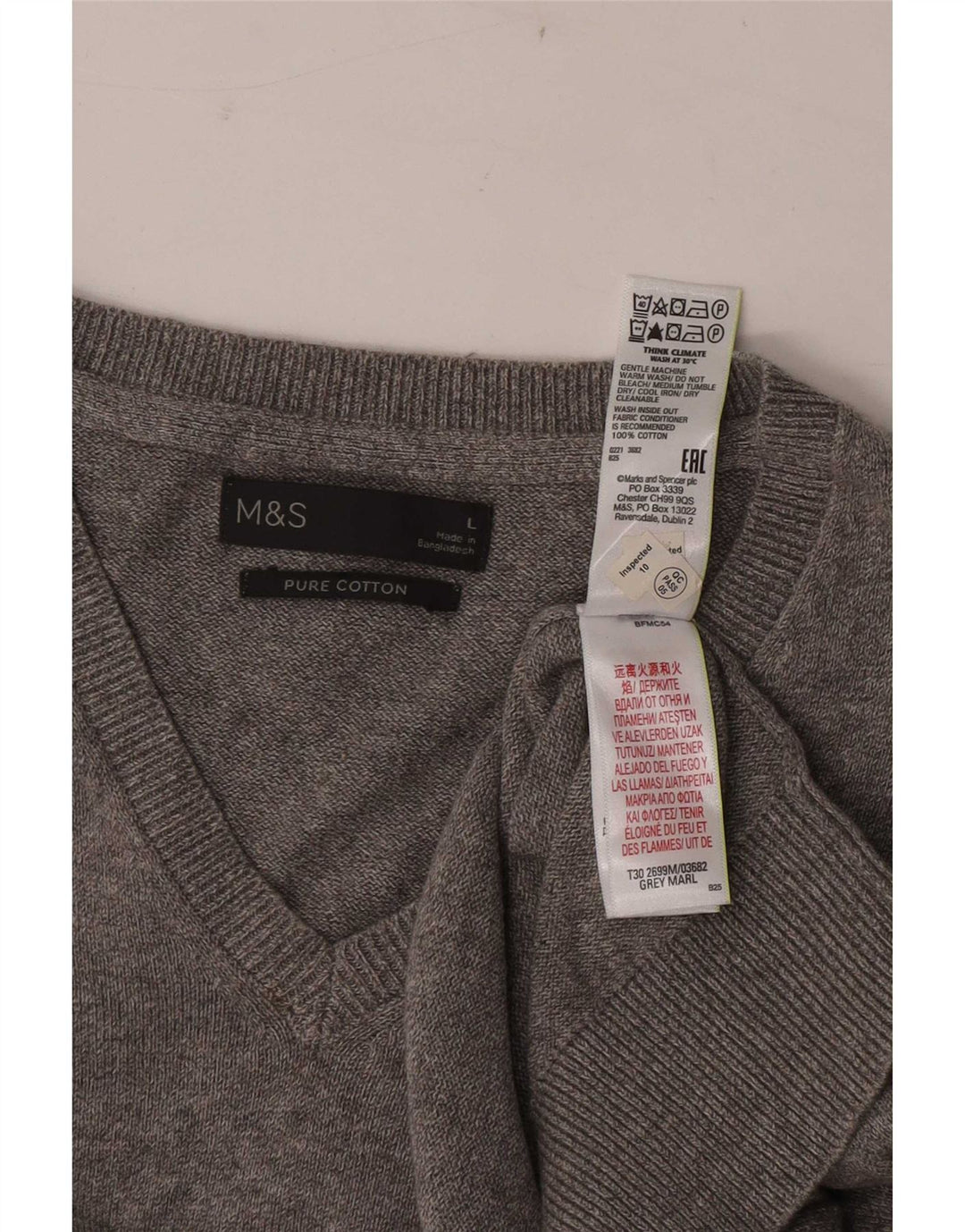 Marks & Spencer Herren-Tanktop aus grauer Baumwolle