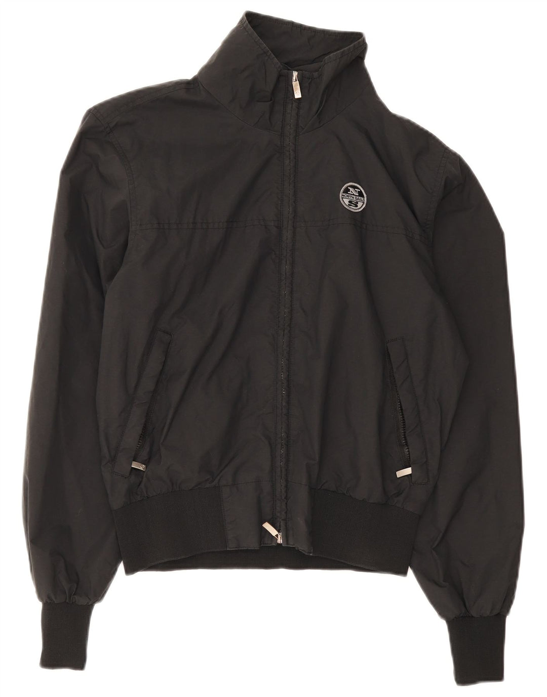 North Sails Herren Regenjacke UK 36 Small Schwarz Polyamid