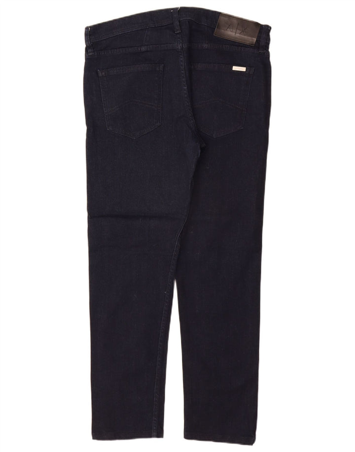 ARMANI EXCHANGE Damen Straight Jeans W33 L29 Marineblau