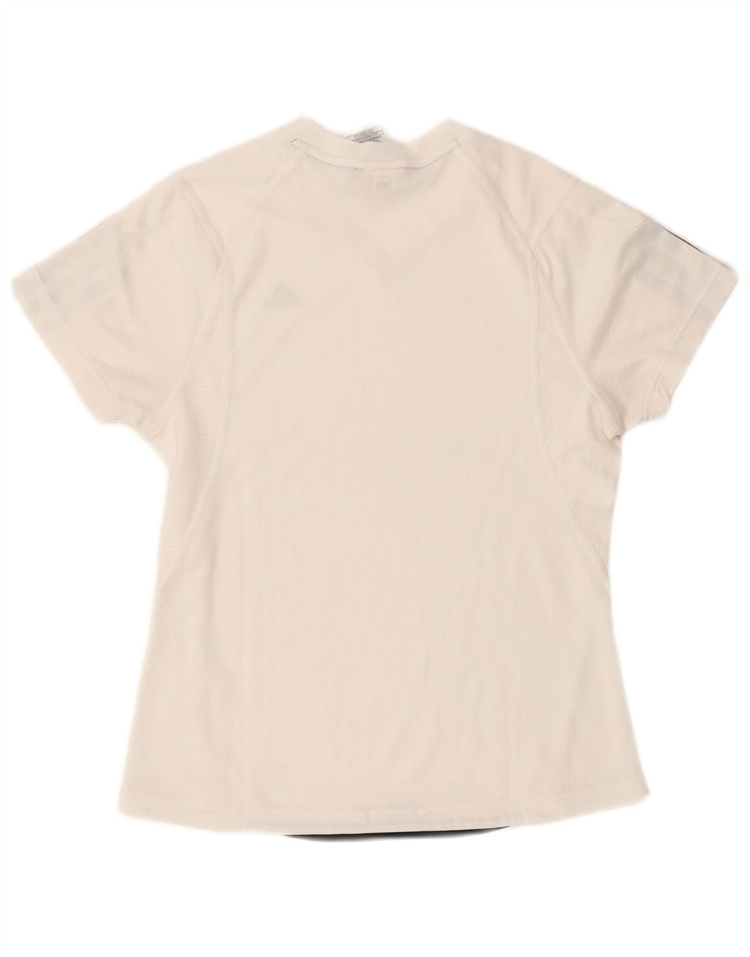 Adidas Damen Climacool T-Shirt Top UK 10 Small Weiß Polyester
