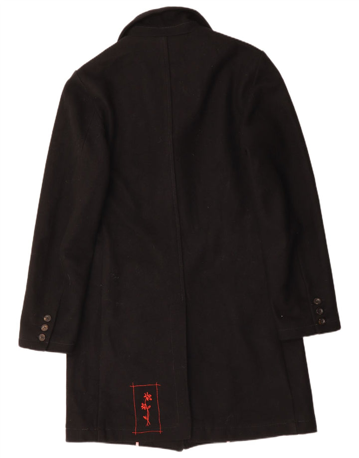 Zu Elements Damen Mantel UK 18 XL Schwarze Wolle