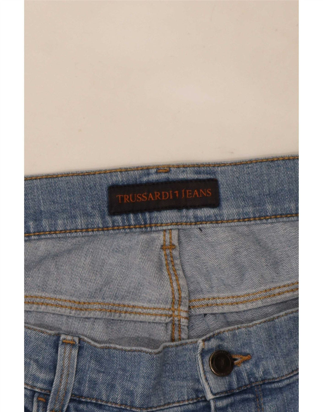 Trussardi Herren Straight Jeans W40 L36 Blau