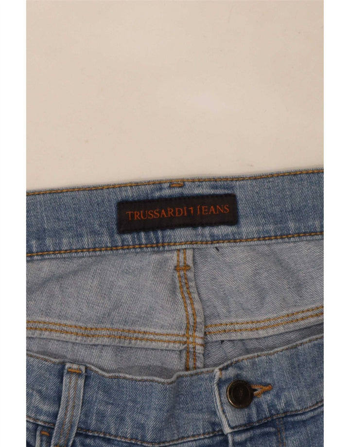 Trussardi Herren Straight Jeans W40 L36 Blau