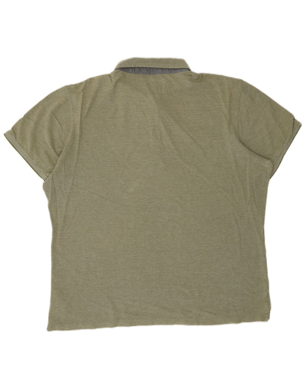 TIMBERLAND Herren Slim Fit Poloshirt 3XL Grüne Baumwolle