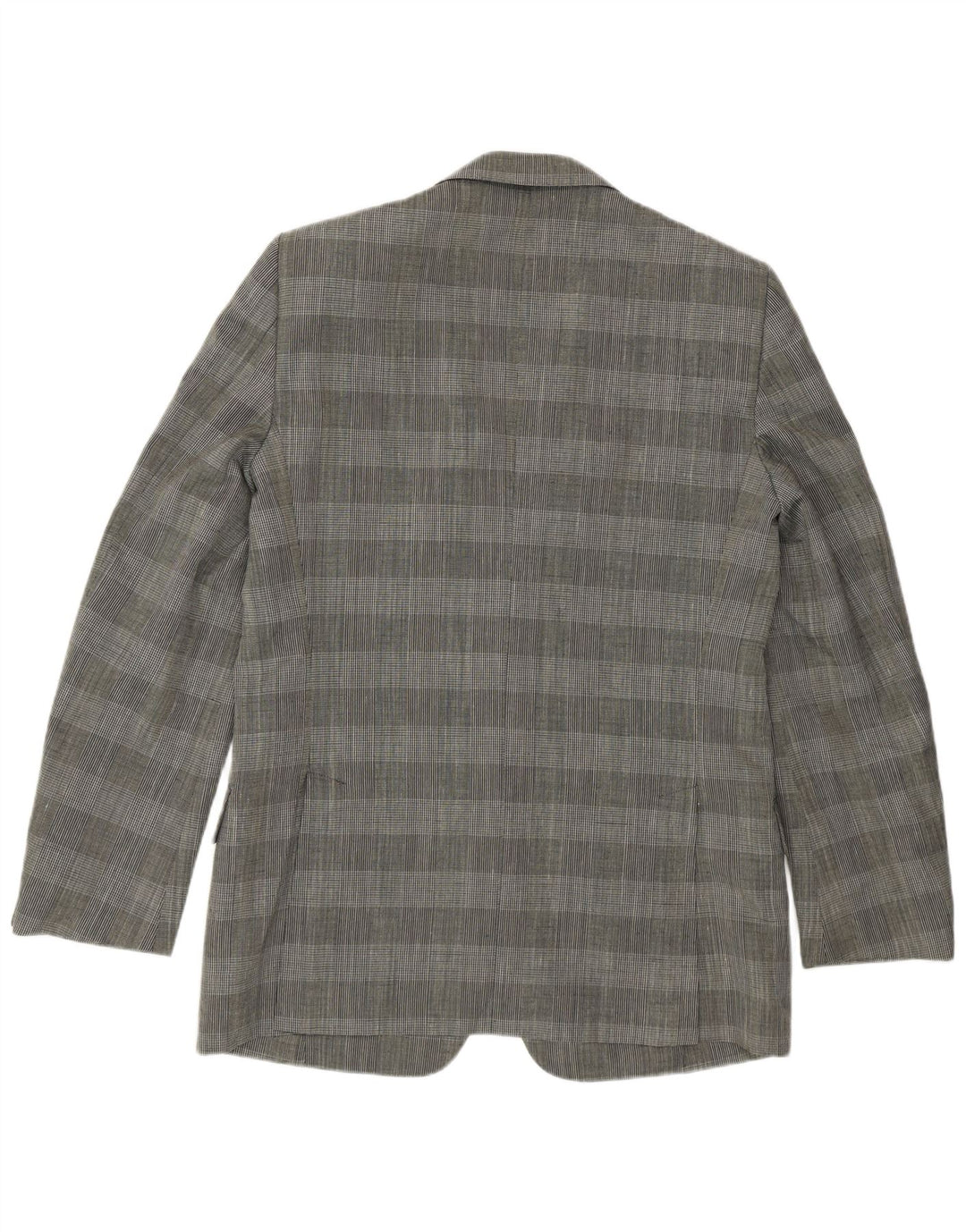 Facis Herren-Blazer mit 2 Knöpfen, IT 52 XL, graues Hahnentritt-Polyester