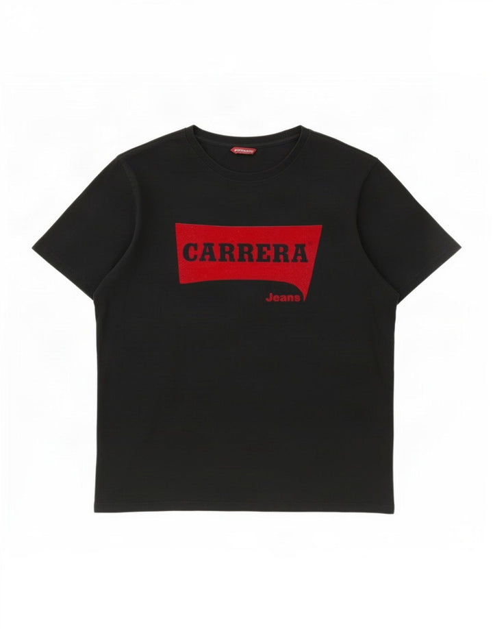 Carrera Herren T-Shirt mit Grafik, Größe L, Schwarz