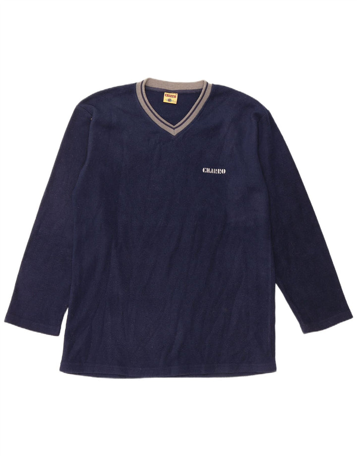 CHARRO Herren-Fleecepullover, mittelgroß, marineblau, Polyester