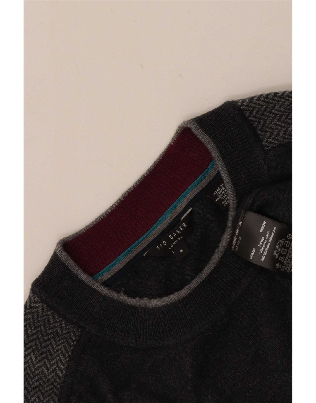 Ted Baker Herren-Pullover mit Rundhalsausschnitt, Gr.
