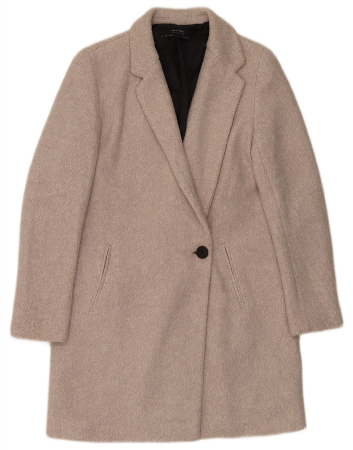Zara Damen Mantel UK 10 Small Beige