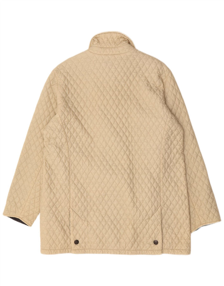 Barbour Damen Steppmantel UK 16 Large Beige Polyamid