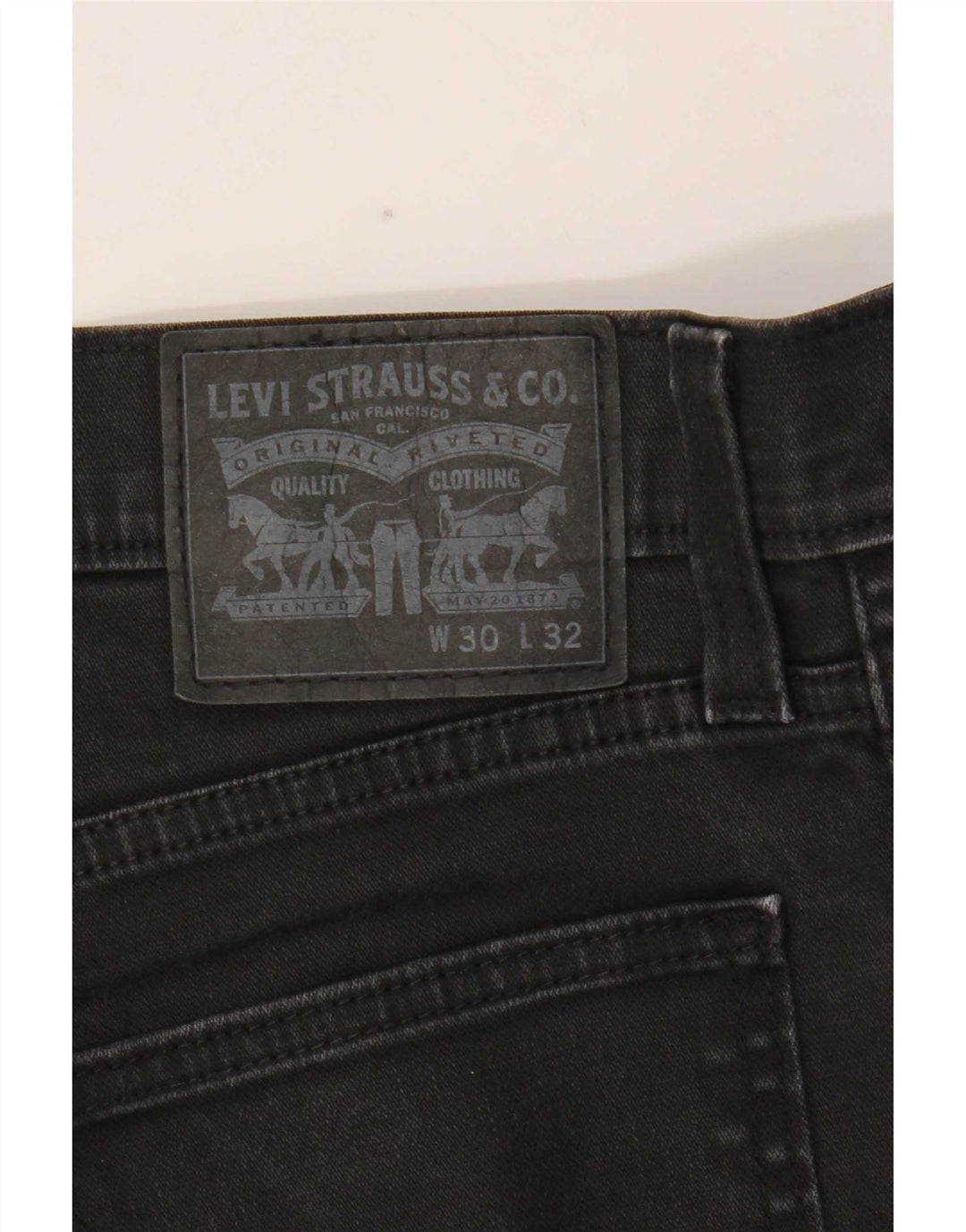 Levi's Damen Slim Jeans W30 L29 Schwarze Baumwolle