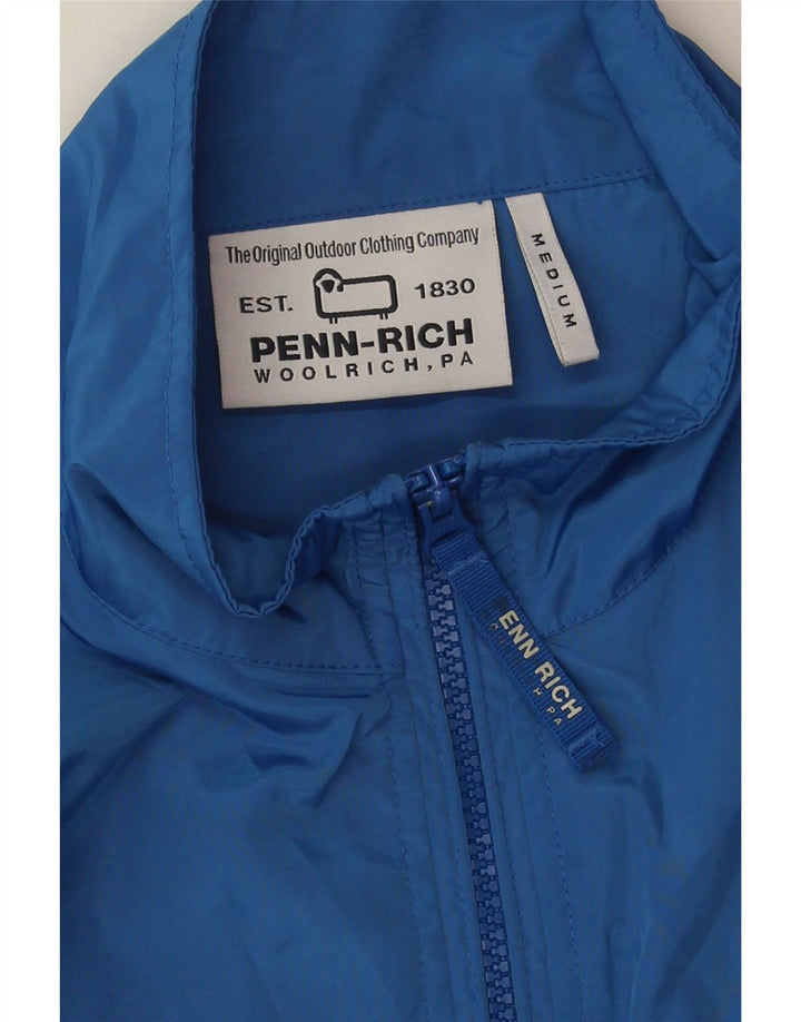 PENN-RICH Mens Bomber Jacket UK 38 Medium Blue Vintage Penn-rich and Second-Hand Penn-rich from Messina Hembry 