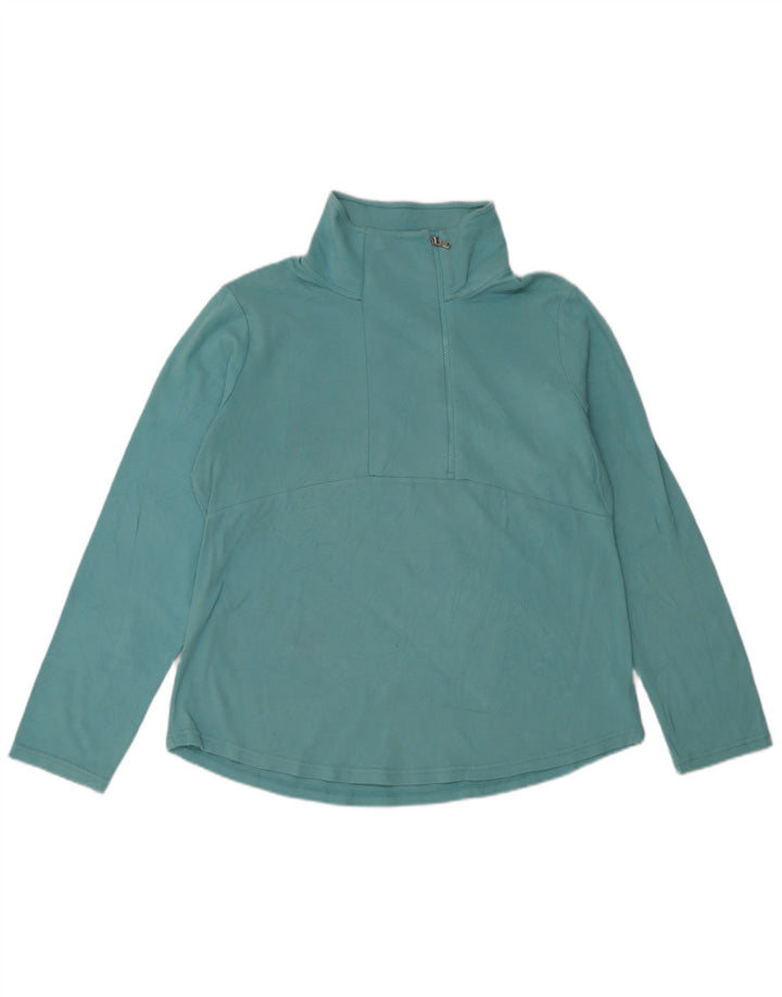CHAPS Damen-Pullover-Trainingsanzugoberteil mit Reißverschluss, UK 18, XL, Blau, Baumwolle