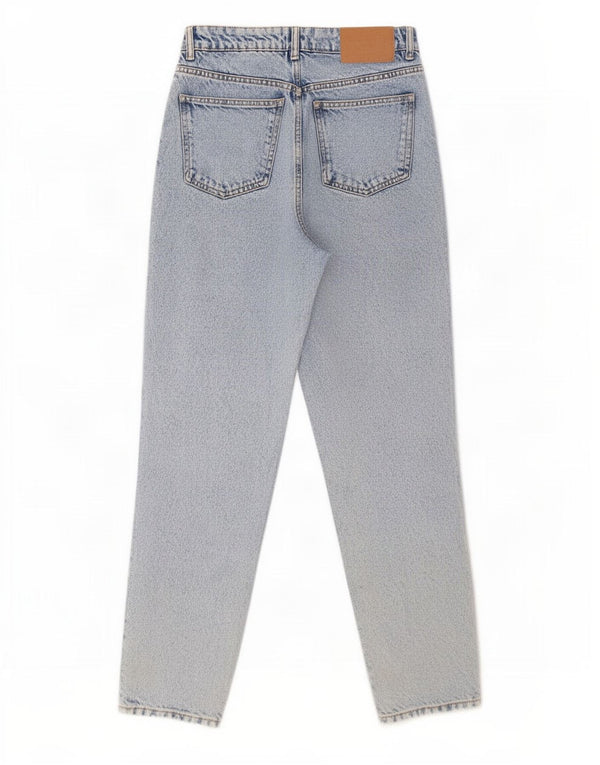 Zara Damen-Jeans mit hoher Taille, EU 36, XS, W26, L27, blaue Baumwolle
