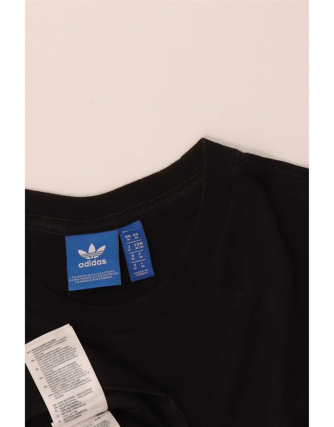 Adidas Herren Grafik T-Shirt Top Medium Schwarz Baumwolle