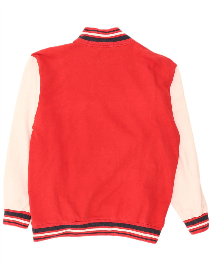 Sergio Tacchini Herren-Sweatshirt mit Grafik, groß, rot, Farbblock
