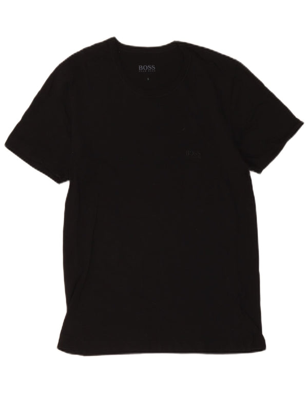 Hugo Boss Herren T-Shirt Top Small Schwarz Baumwolle