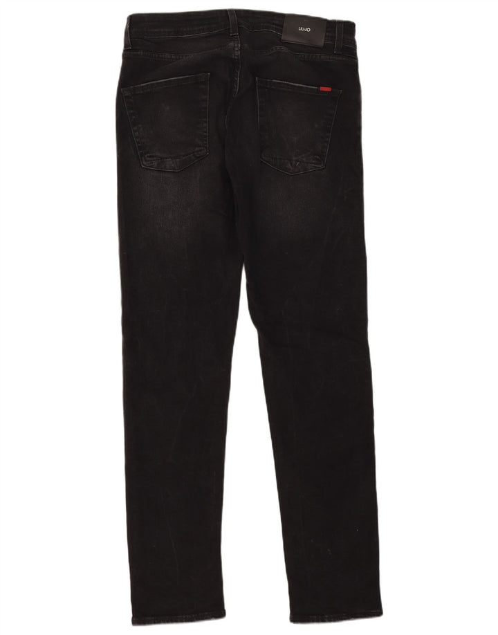 Liu Jo Herren Frank Slim Jeans W31 L31 Schwarz
