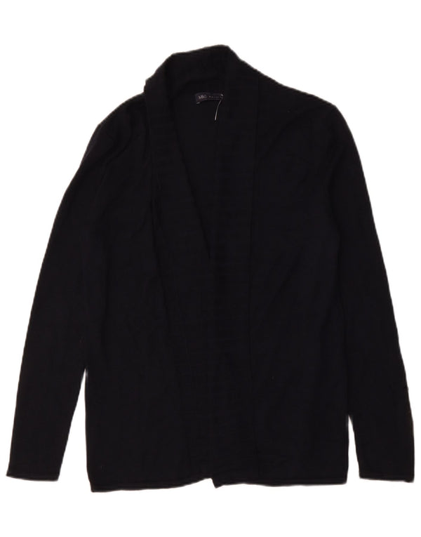 Marks & Spencer Offener Damen-Cardigan-Pullover UK 10 Small Marineblaue Viskose