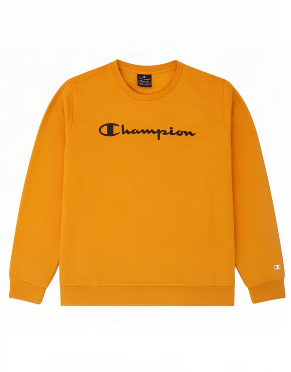 Champion Sweatshirt-Pullover für Jungen, 15–16 Jahre, 2XL, gelbe Baumwolle