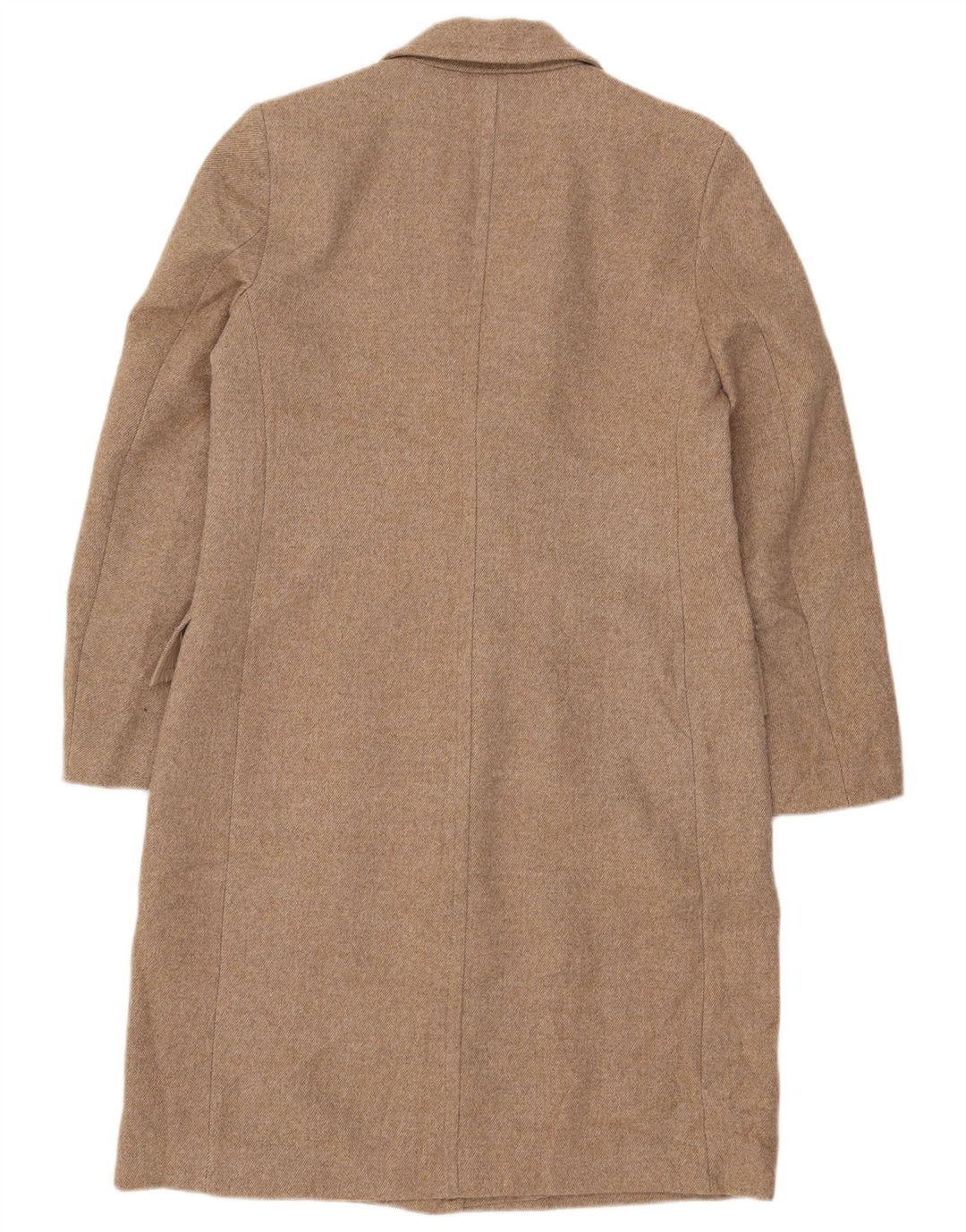 Zara Damen Mantel UK 14 Medium Beige Polyester