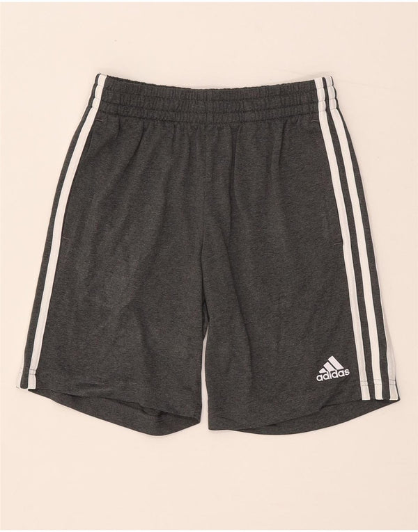 Adidas Sportshorts für Jungen, 11–12 Jahre, graues Polyester