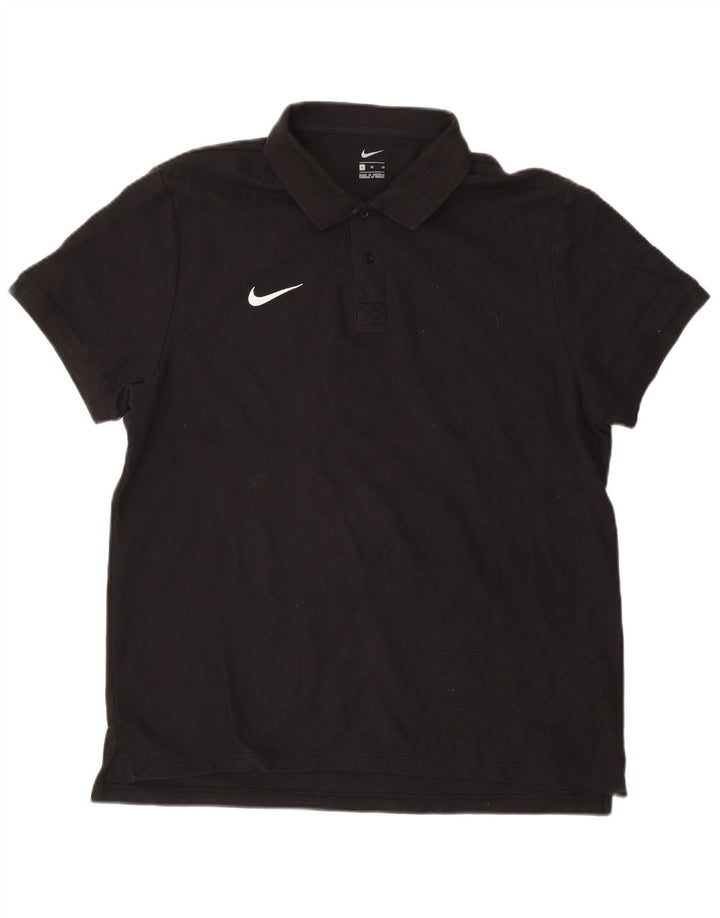 Nike Herren-Poloshirt XL aus schwarzer Baumwolle