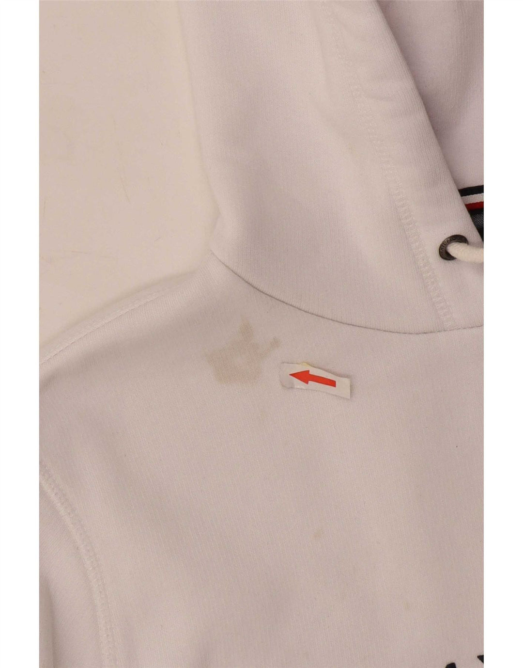Tommy Hilfiger Herren-Kapuzenpullover mit Grafik, mittelweiße Baumwolle
