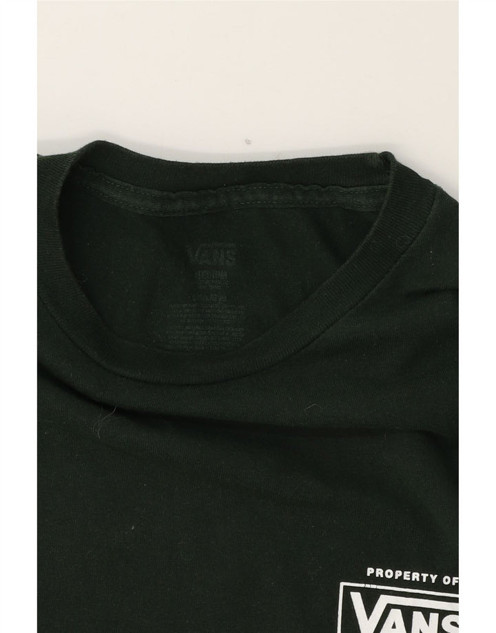 VANS Mens Graphic T-Shirt Top Medium Green Vintage Vans and Second-Hand Vans from Messina Hembry 