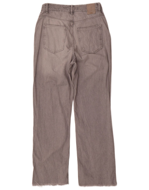 Zara Damen Straight Jeans EU 38 Small W28 L29 Grau