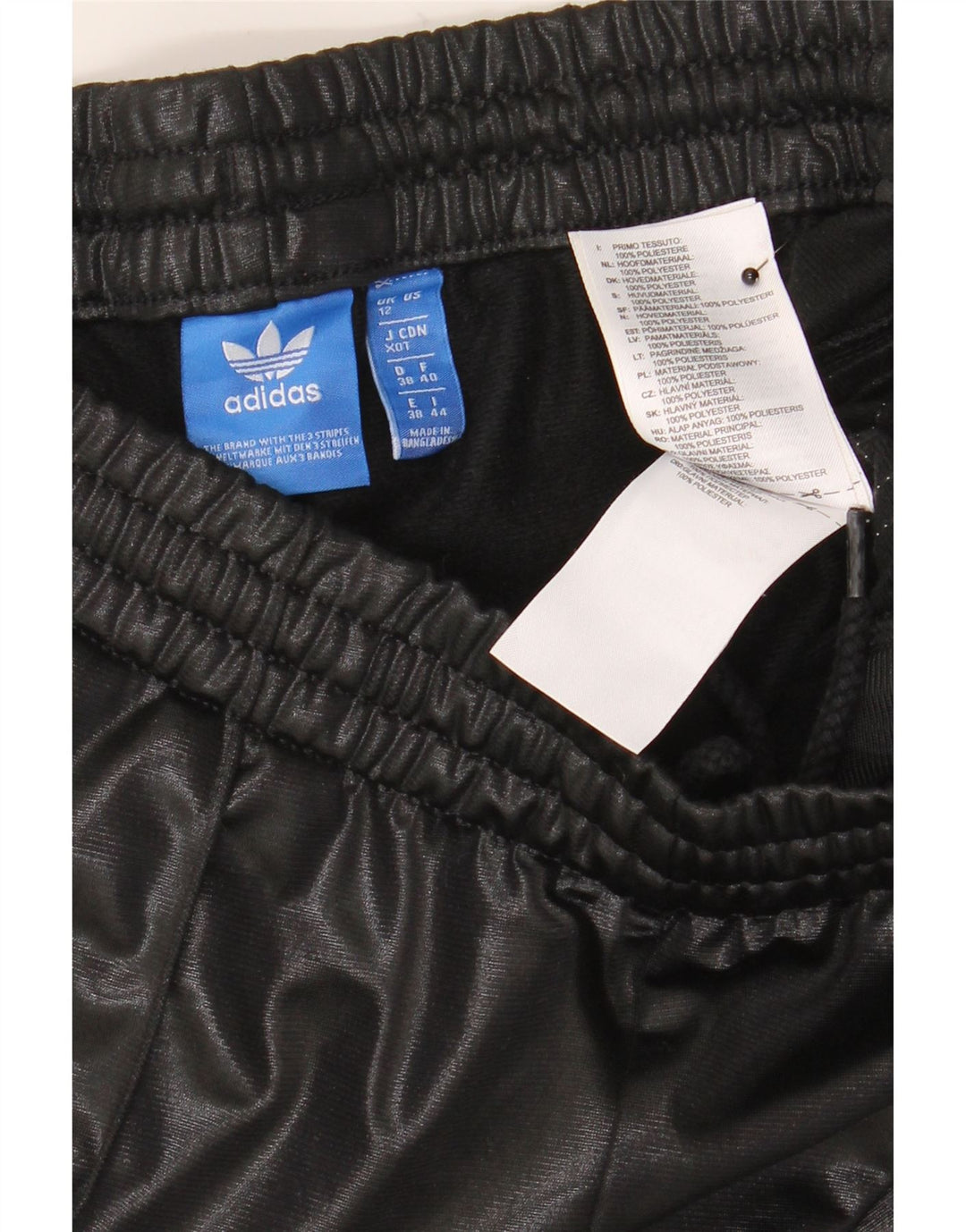 Adidas Damen Trainingshose UK 12 Medium Schwarz Polyester