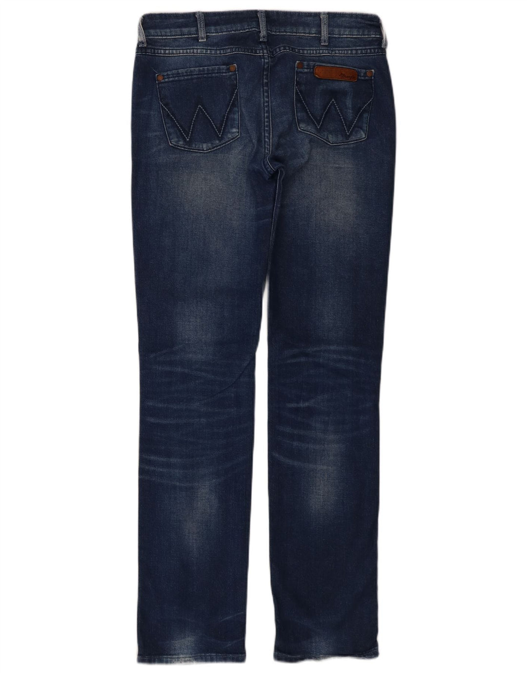 Wrangler Damen Straight Jeans W30 L32 Blaue Baumwolle