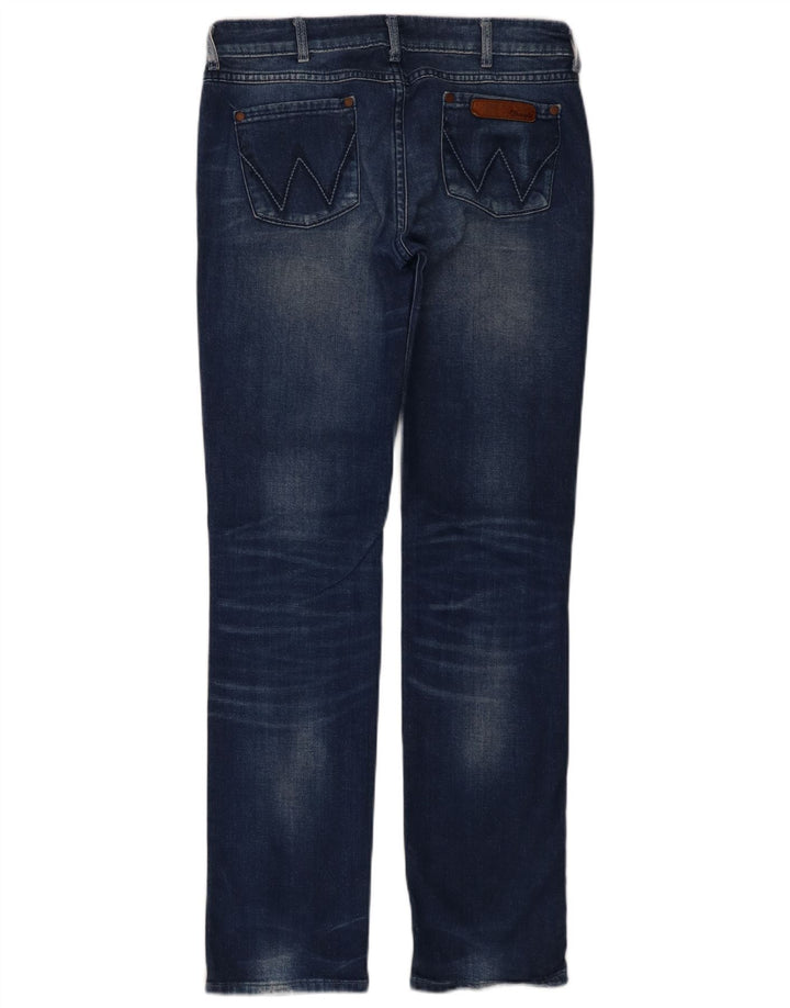 Wrangler Damen Straight Jeans W30 L32 Blaue Baumwolle