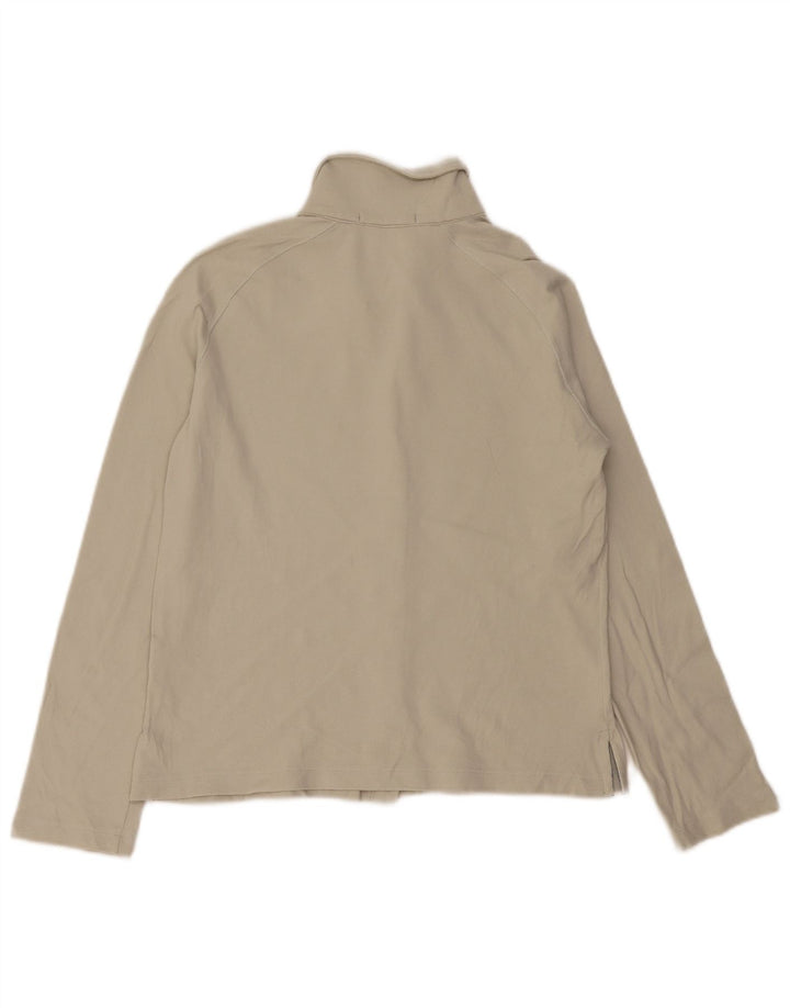 Cerruti Damen Hemdbluse UK 14 Mittelgraue Baumwolle