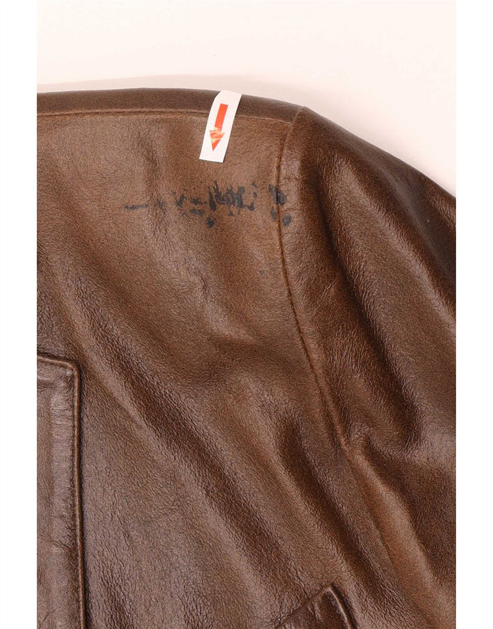 Vintage Herren Lederjacke UK 36 Small Brown Classic
